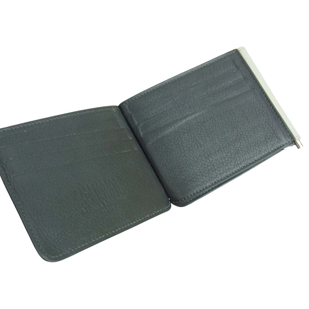 MAISON MARGIELA メゾンマルジェラ マネークリップ コンパクトウォレット グレー系【中古】