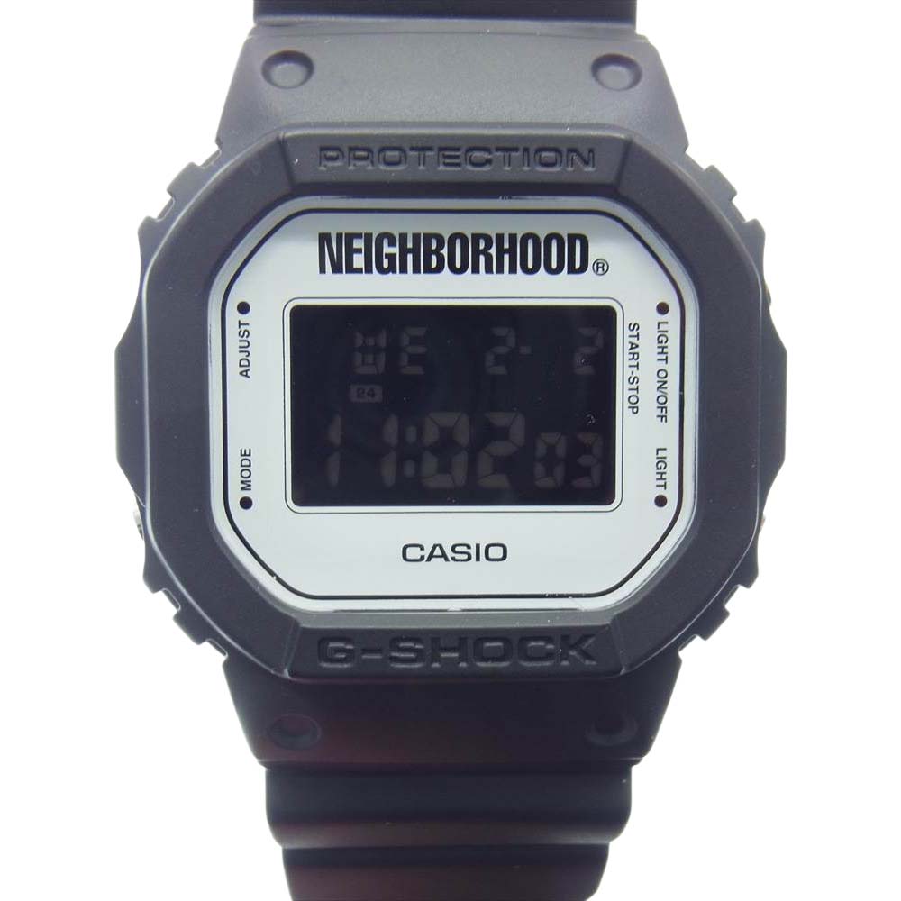 ネイバーフッド G-SHOCK ジーショック DW-5600VT NHGS 腕時計 ブラック系【美品】【中古】