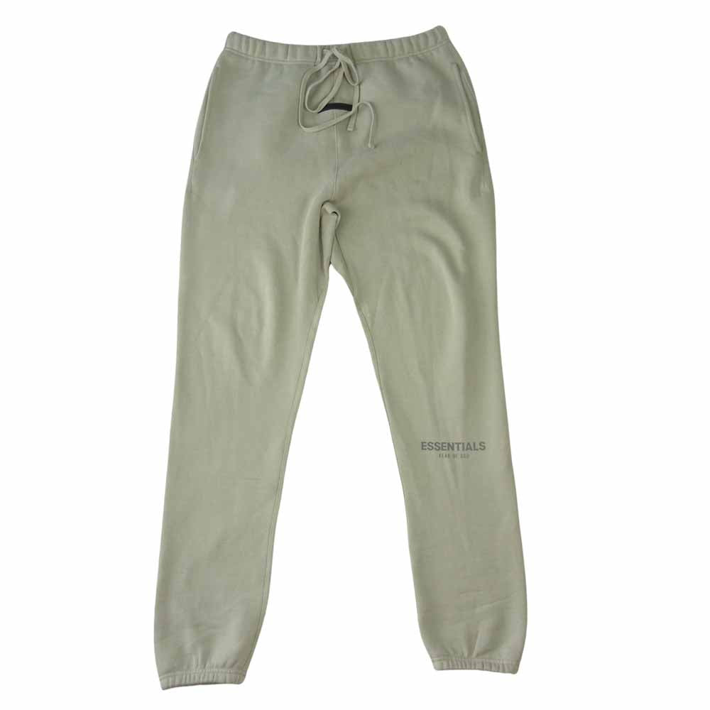 FEAR OF GOD フィアオブゴッド FOG ESSENTIALS エフオージー エッセンシャルズ ワンポイント ロゴ スウェットパンツ グレー系 M【美品】【中古】