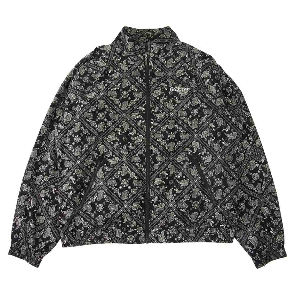 Supreme シュプリーム BANDANA TRACK JACKET バンダナ トラック ジップアップ ジャケット ブラック系 L【中古】