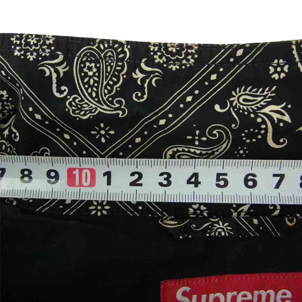 Supreme シュプリーム BANDANA TRACK JACKET バンダナ トラック ジップアップ ジャケット ブラック系 L【中古】