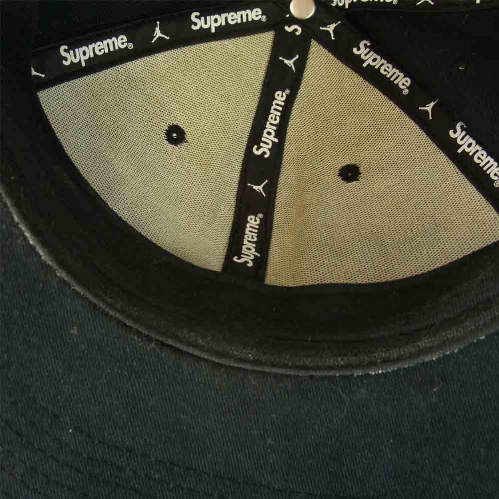 Supreme シュプリーム 15AW AIR JORDAN 6 PANEL HAT ジョーダン パネル キャップ ブラック系【中古】