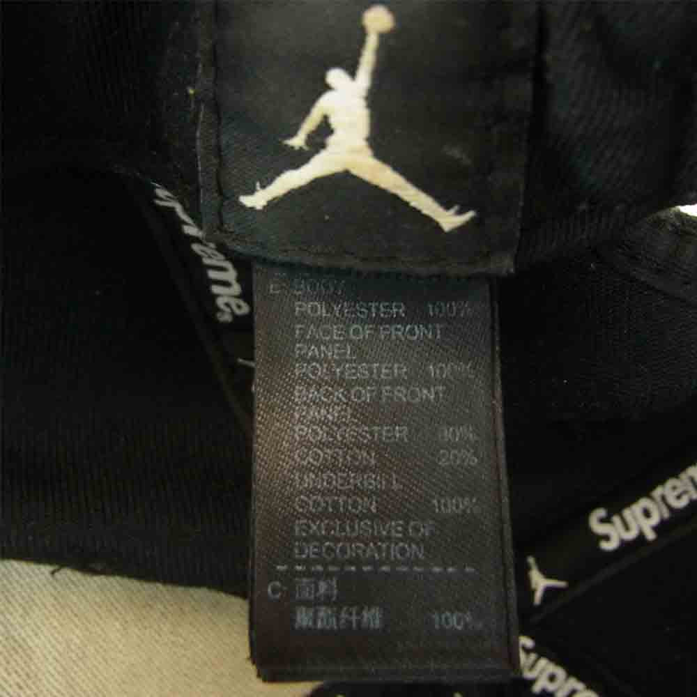 Supreme シュプリーム 15AW AIR JORDAN 6 PANEL HAT ジョーダン パネル キャップ ブラック系【中古】