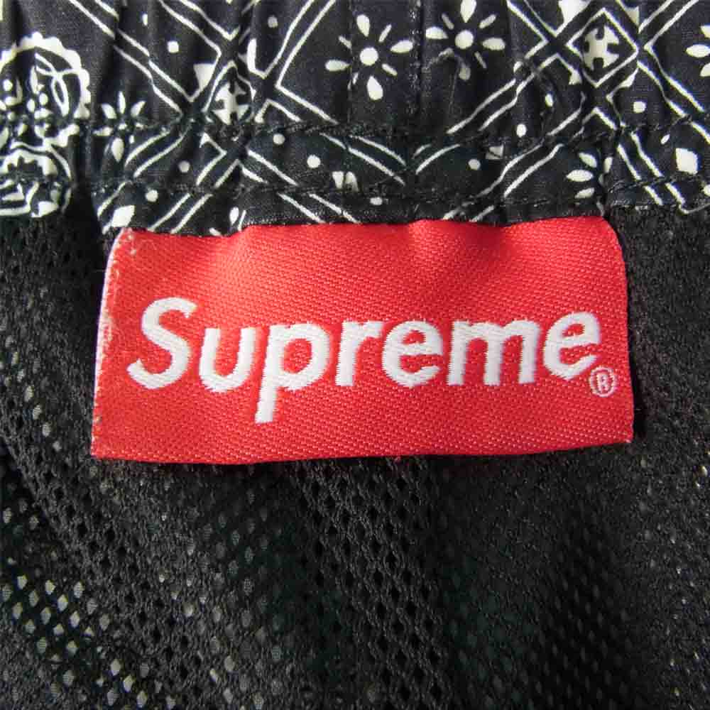 Supreme シュプリーム 18SS Bandana Track Pant バンダナ トラック パンツ ブラック系 S【中古】