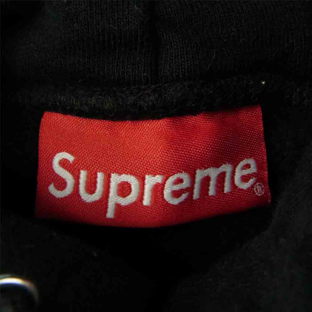 Supreme シュプリーム Sideline Hooded Sweatshirt 袖ロゴ フーデッド パーカー ブラック系 M【中古】