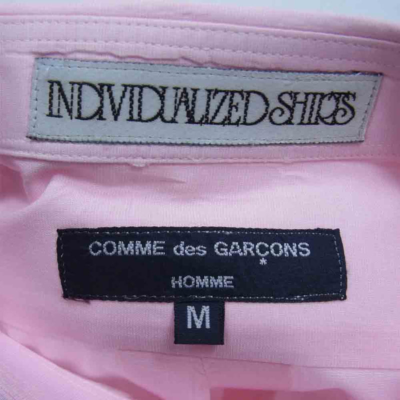 COMME des GARCONS コムデギャルソン INDIVIDUALIZED SHIRTS インディヴィジュアライズドシャツ ピンク系 M【中古】