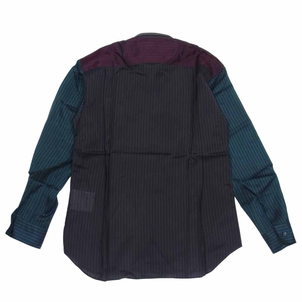 COMME des GARCONS コムデギャルソン S27066 SHIRT ストライプ 切替 長袖 シャツ マルチカラー系 S【中古】