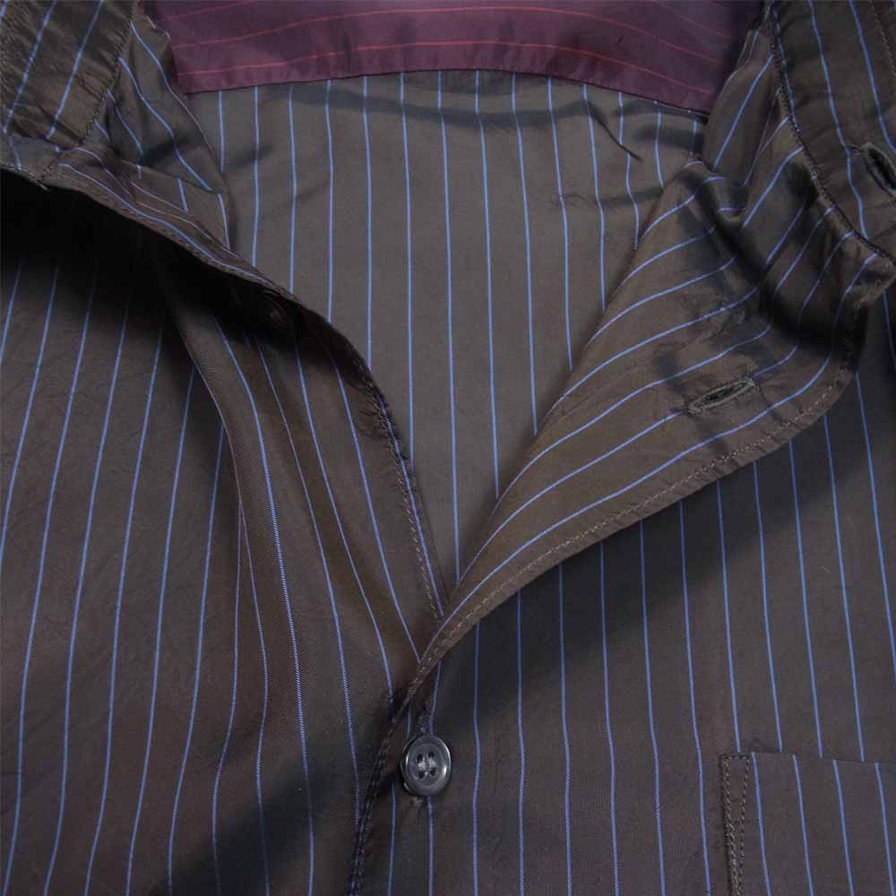 COMME des GARCONS コムデギャルソン S27066 SHIRT ストライプ 切替 長袖 シャツ マルチカラー系 S【中古】