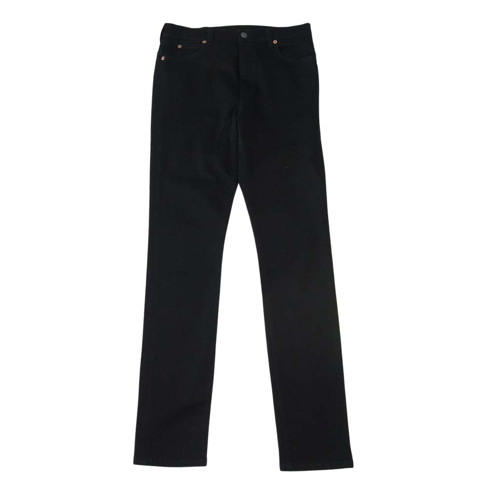 GUCCI グッチ 国内正規品 543712 XDAHN ロゴ パッチ デニム スキニー パンツ ブラック系 32【中古】