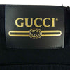 GUCCI グッチ 国内正規品 543712 XDAHN ロゴ パッチ デニム スキニー パンツ ブラック系 32【中古】