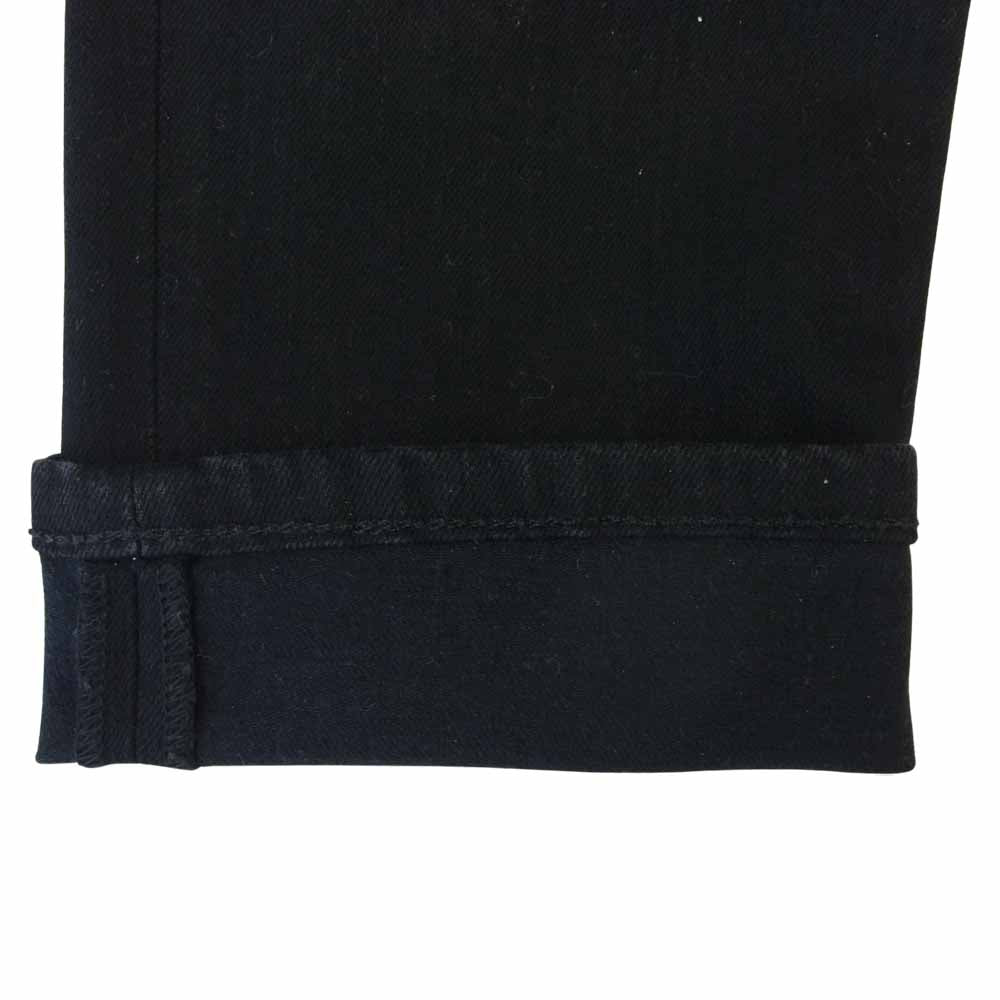 GUCCI グッチ 国内正規品 543712 XDAHN ロゴ パッチ デニム スキニー パンツ ブラック系 32【中古】