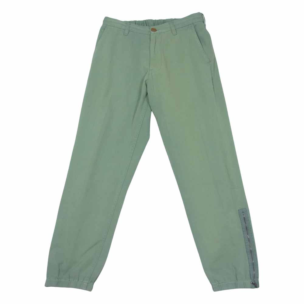 GUCCI グッチ 国内正規品 569770 XDAQF 19AW GUCCI BAND 裾ジップ イージー ジョガー パンツ グリーン系 30【中古】