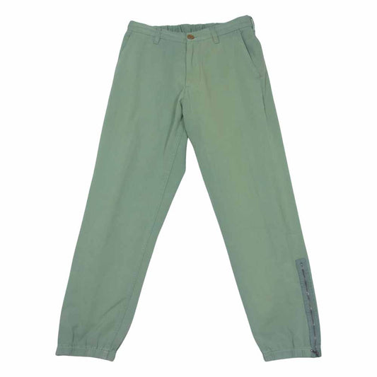 GUCCI グッチ 国内正規品 569770 XDAQF 19AW GUCCI BAND 裾ジップ イージー ジョガー パンツ グリーン系 30【中古】