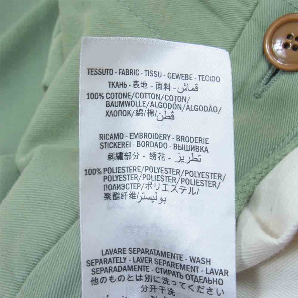 GUCCI グッチ 国内正規品 569770 XDAQF 19AW GUCCI BAND 裾ジップ イージー ジョガー パンツ グリーン系 30【中古】