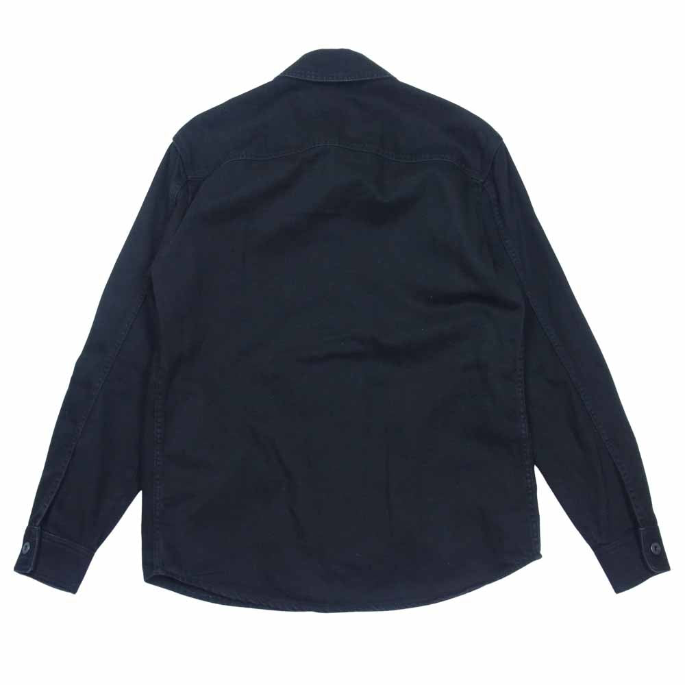 VALENTINO ヴァレンティノ ヴァレンティノジャパンタグ YV3DB00G608 スター ロゴ デニム シャツ ジャケット ブラック系 44【中古】