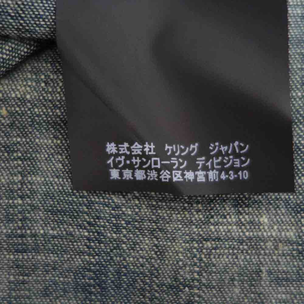 SAINT LAURENT サンローラン 388968 ウエスタン 長袖シャツ インディゴブルー系 XS【中古】