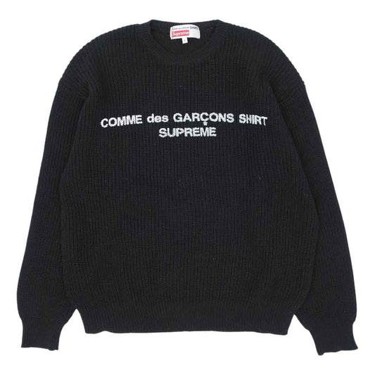Supreme シュプリーム 18AW COMME des GARCONS SHIRT SWEATER ギャルソン ブラック系 M【中古】