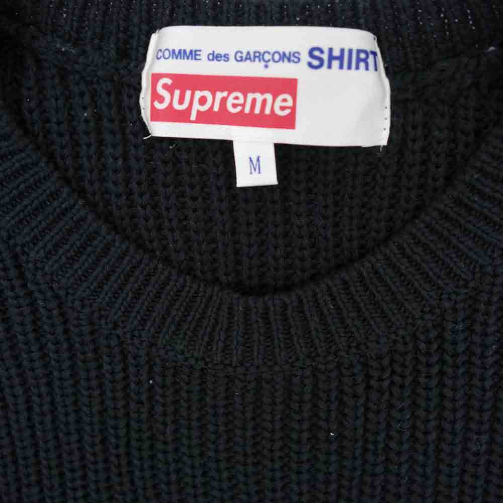 Supreme シュプリーム 18AW COMME des GARCONS SHIRT SWEATER ギャルソン ブラック系 M【中古】