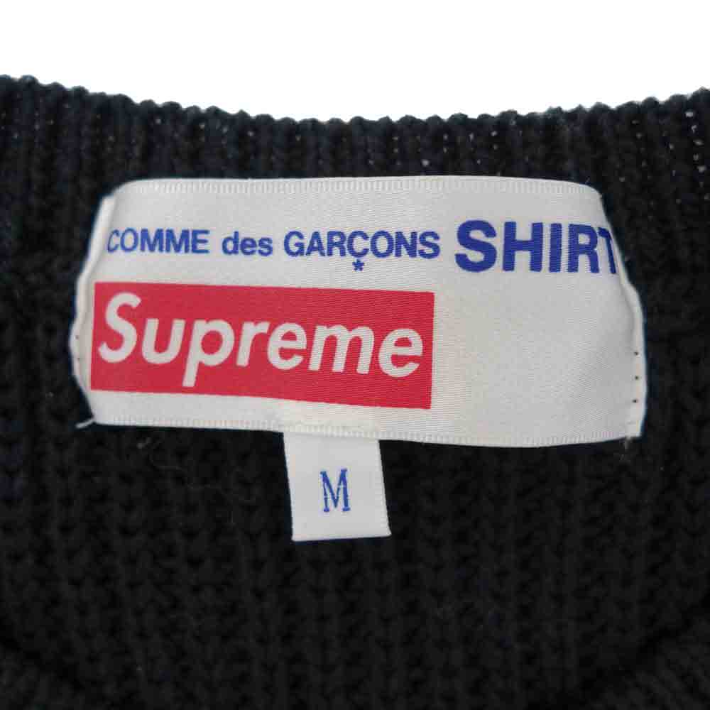 Supreme シュプリーム 18AW COMME des GARCONS SHIRT SWEATER ギャルソン ブラック系 M【中古】