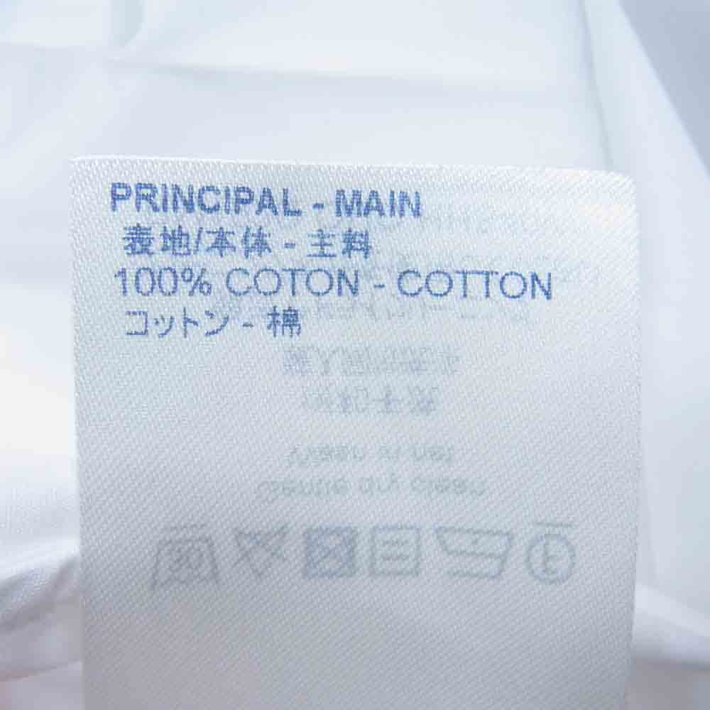 LOUIS VUITTON ルイ・ヴィトン 国内正規品 オクスフォード DNAシャツシガレットポケット 長袖 シャツ ホワイト系 XS【美品】【中古】