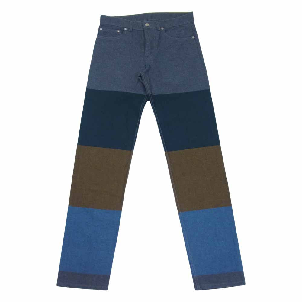 LOUIS VUITTON ルイ・ヴィトン 1A3KUC 国内正規品 カラーボックス サークルロゴ デニム パンツ インディゴブルー系 28【中古】