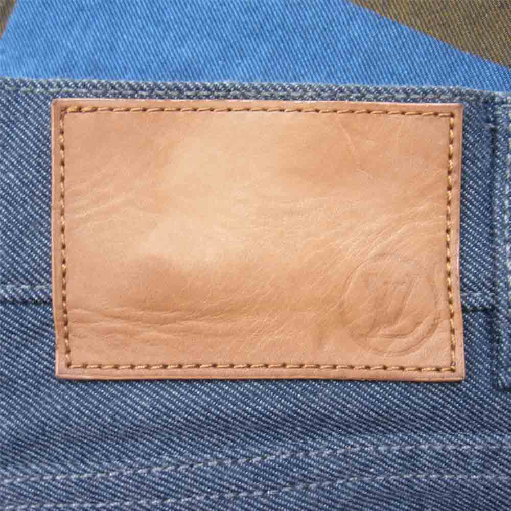 LOUIS VUITTON ルイ・ヴィトン 1A3KUC 国内正規品 カラーボックス サークルロゴ デニム パンツ インディゴブルー系 28【中古】