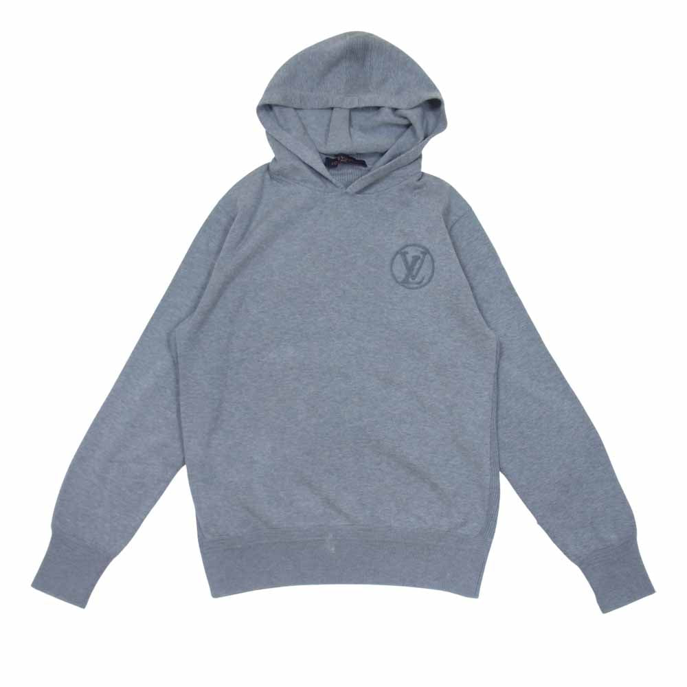 LOUIS VUITTON ルイ・ヴィトン 国内正規品 サークル LVロゴ プルオーバー パーカー グレー系 S【中古】