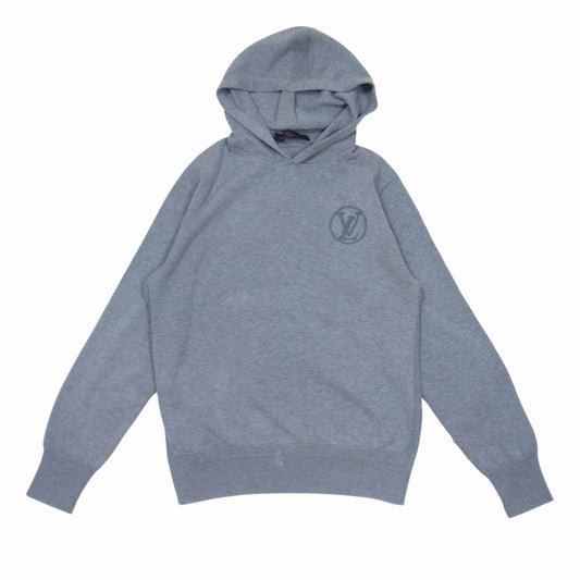 LOUIS VUITTON ルイ・ヴィトン 国内正規品 サークル LVロゴ プルオーバー パーカー グレー系 S【中古】
