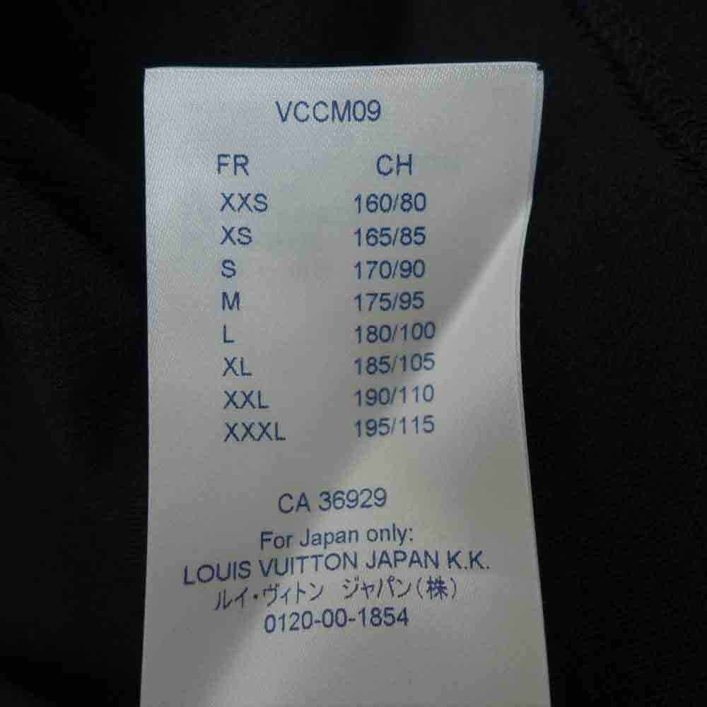 LOUIS VUITTON ルイ・ヴィトン 19SS 国内正規品 ネックロゴ L/S 長袖 トレーナー スウェット ブラック系 S【中古】