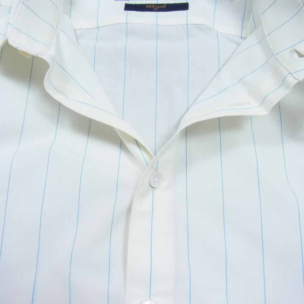 LOUIS VUITTON ルイ・ヴィトン 1A5VRX 国内正規品 20SS モノグラム スプレー パターン ストライプ DNA シャツ ホワイト系 XS【中古】