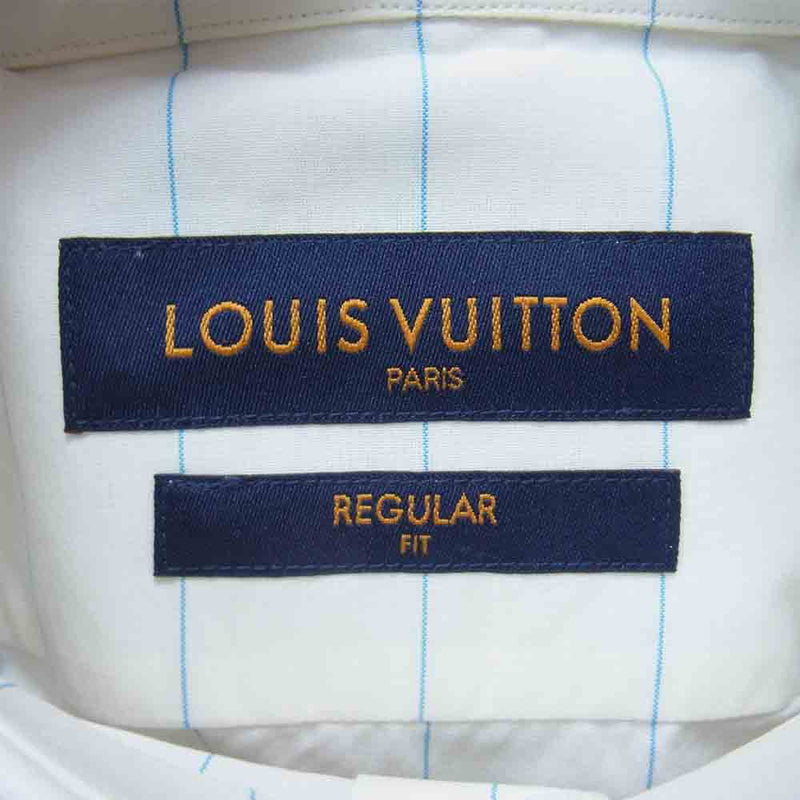 20SS LOUIS VUITTON ヴィトン モノグラム ストライプシャツ