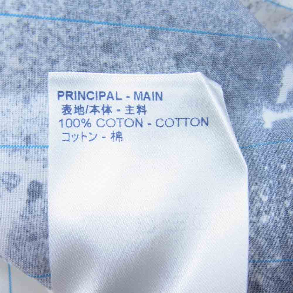 LOUIS VUITTON ルイ・ヴィトン 1A5VRX 国内正規品 20SS モノグラム スプレー パターン ストライプ DNA シャツ ホワイト系 XS【中古】