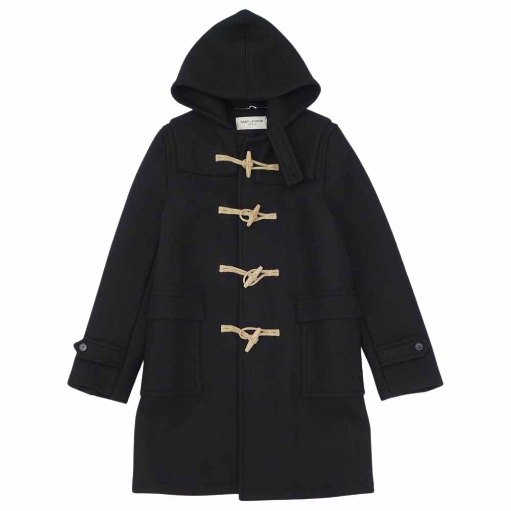 SAINT LAURENT サンローラン 16AW 326018 YYL18  エディ期 16AW 326018 YYL18 ウール メルトン ダッフル コート ブラック系【美品】【中古】