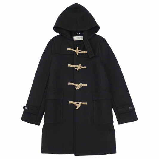 SAINT LAURENT サンローラン 16AW 326018 YYL18  エディ期 16AW 326018 YYL18 ウール メルトン ダッフル コート ブラック系【美品】【中古】