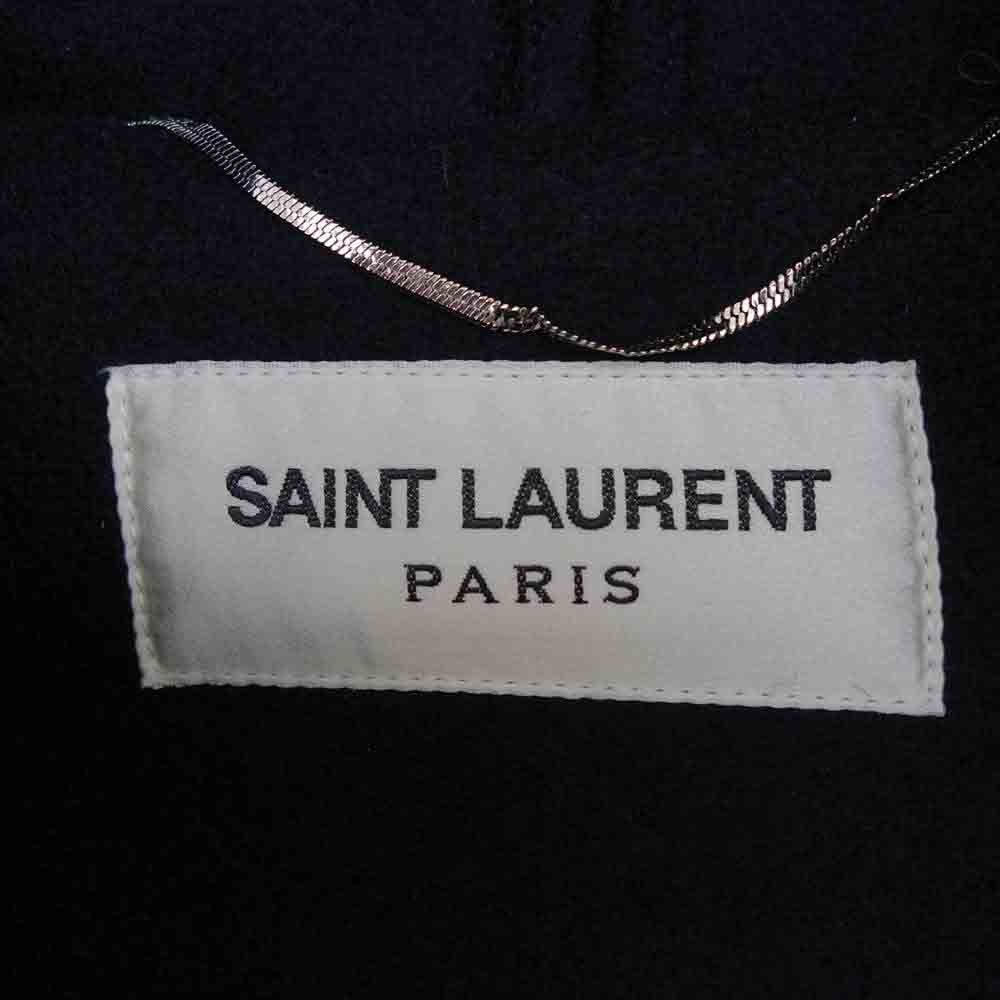 SAINT LAURENT サンローラン 16AW 326018 YYL18  エディ期 16AW 326018 YYL18 ウール メルトン ダッフル コート ブラック系【美品】【中古】