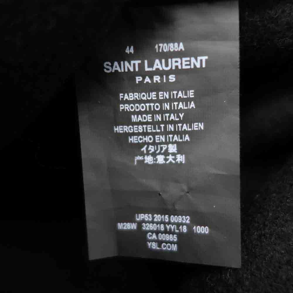 SAINT LAURENT サンローラン 16AW 326018 YYL18  エディ期 16AW 326018 YYL18 ウール メルトン ダッフル コート ブラック系【美品】【中古】