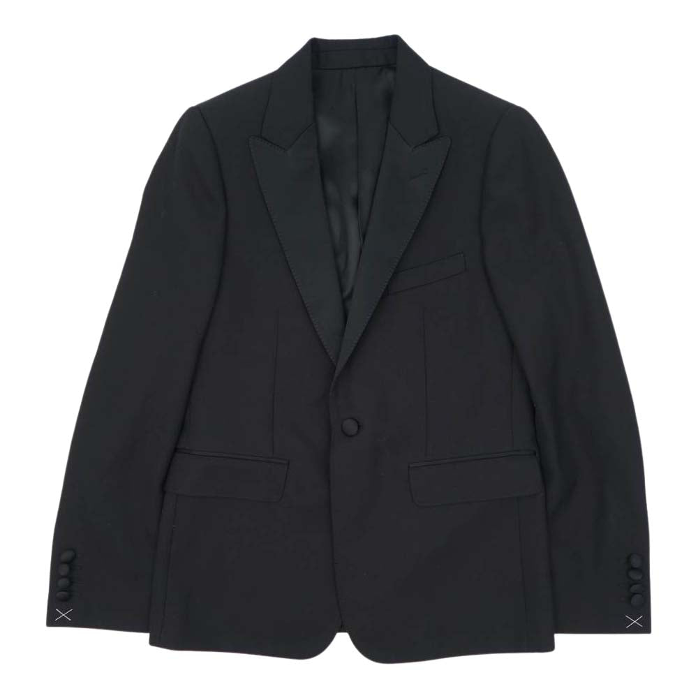CELINE セリーヌ エディ期 セリーヌジャパンタグ 2V043120D 19AW クロップド タキシード ジャケット ブラック系 46【中古】