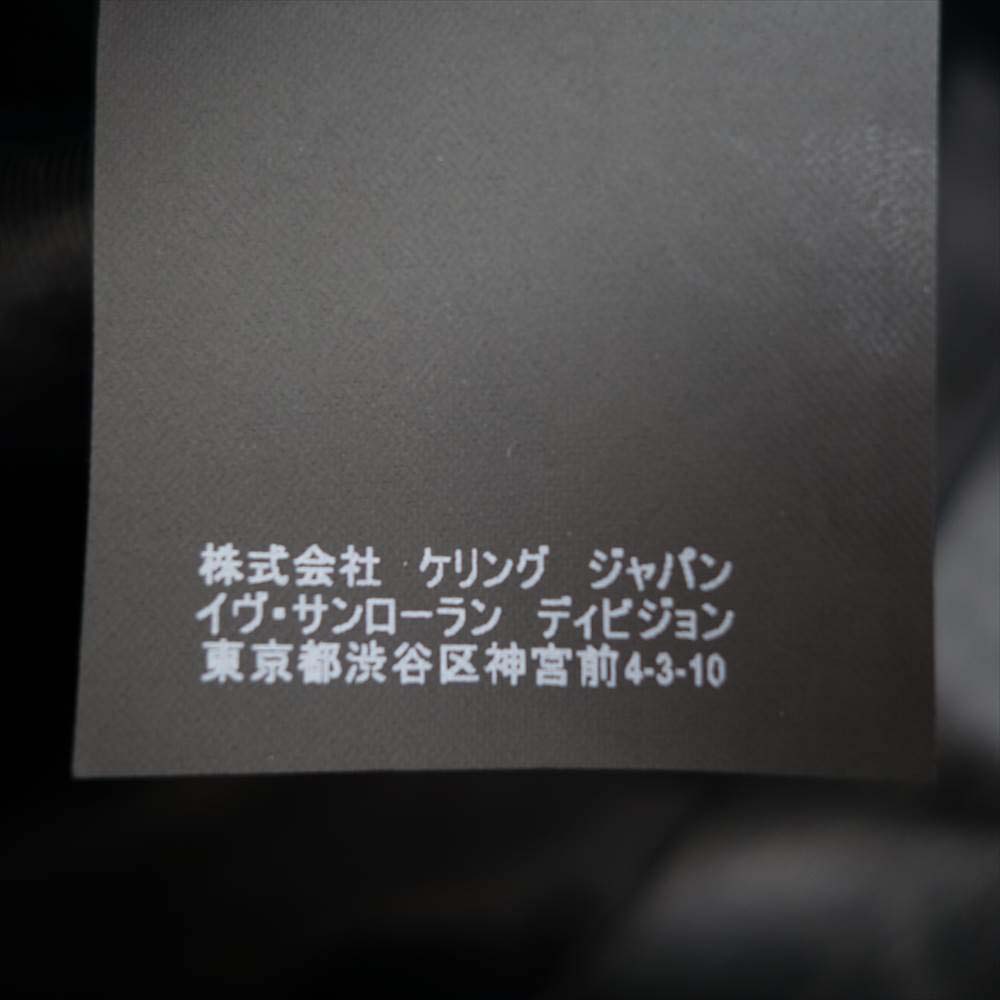 SAINT LAURENT サンローラン 455923 Y5QD1 L17 ヴィンテージ加工 カーフレザー ダブル ライダース モーターサイクル ジャケット ブラック系 50【中古】