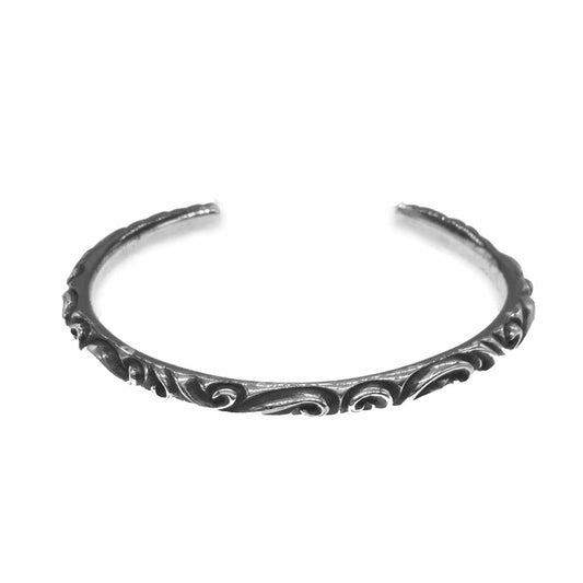 CHROME HEARTS クロムハーツ（原本有） スクロールバンド ブレスレット シルバー系【中古】