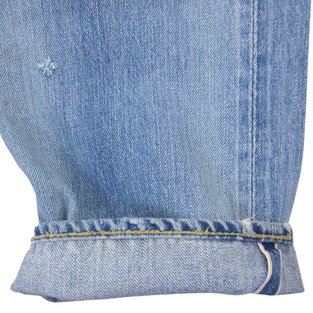 HYSTERIC GLAMOUR ヒステリックグラマー 4AP-2102 小窓 リメイク セルビッチ スタッズ デニム インディゴブルー系 30【中古】