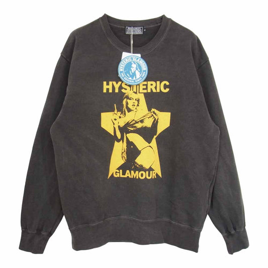 HYSTERIC GLAMOUR ヒステリックグラマー 21AW 02213CS07 YES YES YES ガール プリント スウェット グレー系 M【中古】