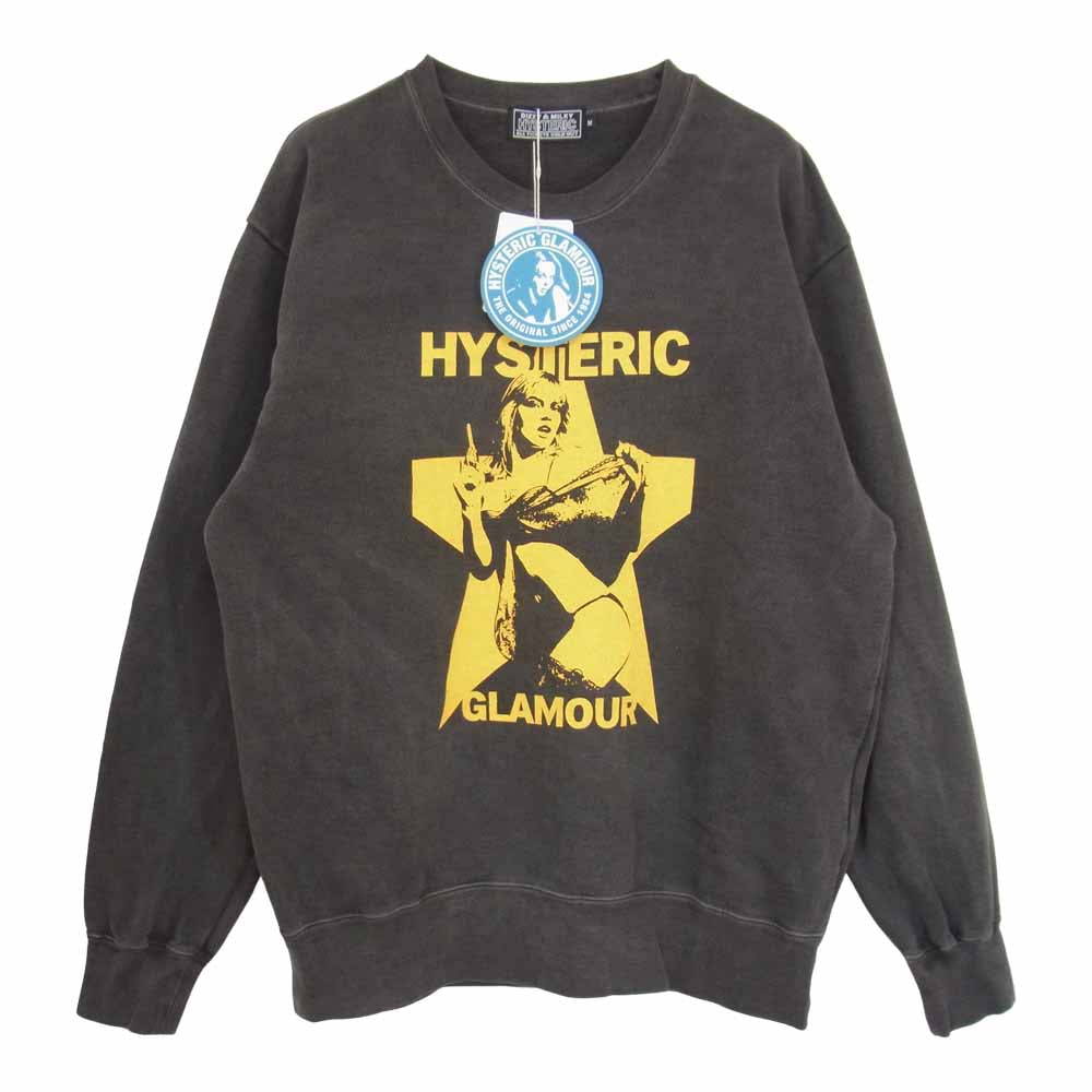 HYSTERIC GLAMOUR ヒステリックグラマー 21AW 02213CS07 YES YES YES ガール プリント スウェット グレー系  M【中古】