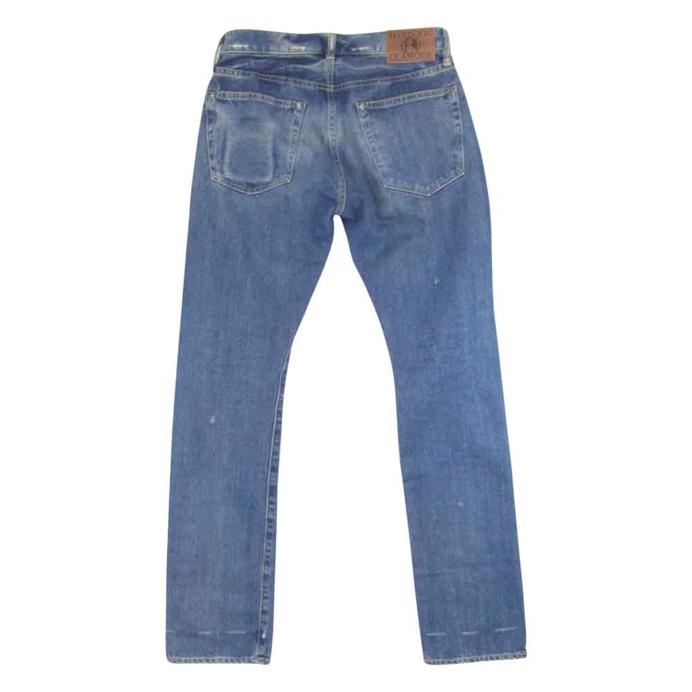 HYSTERIC GLAMOUR ヒステリックグラマー 0243AP17 SP加工 小窓 リメイク セルビッチ ダメージ デニム インディゴブルー系 29【中古】