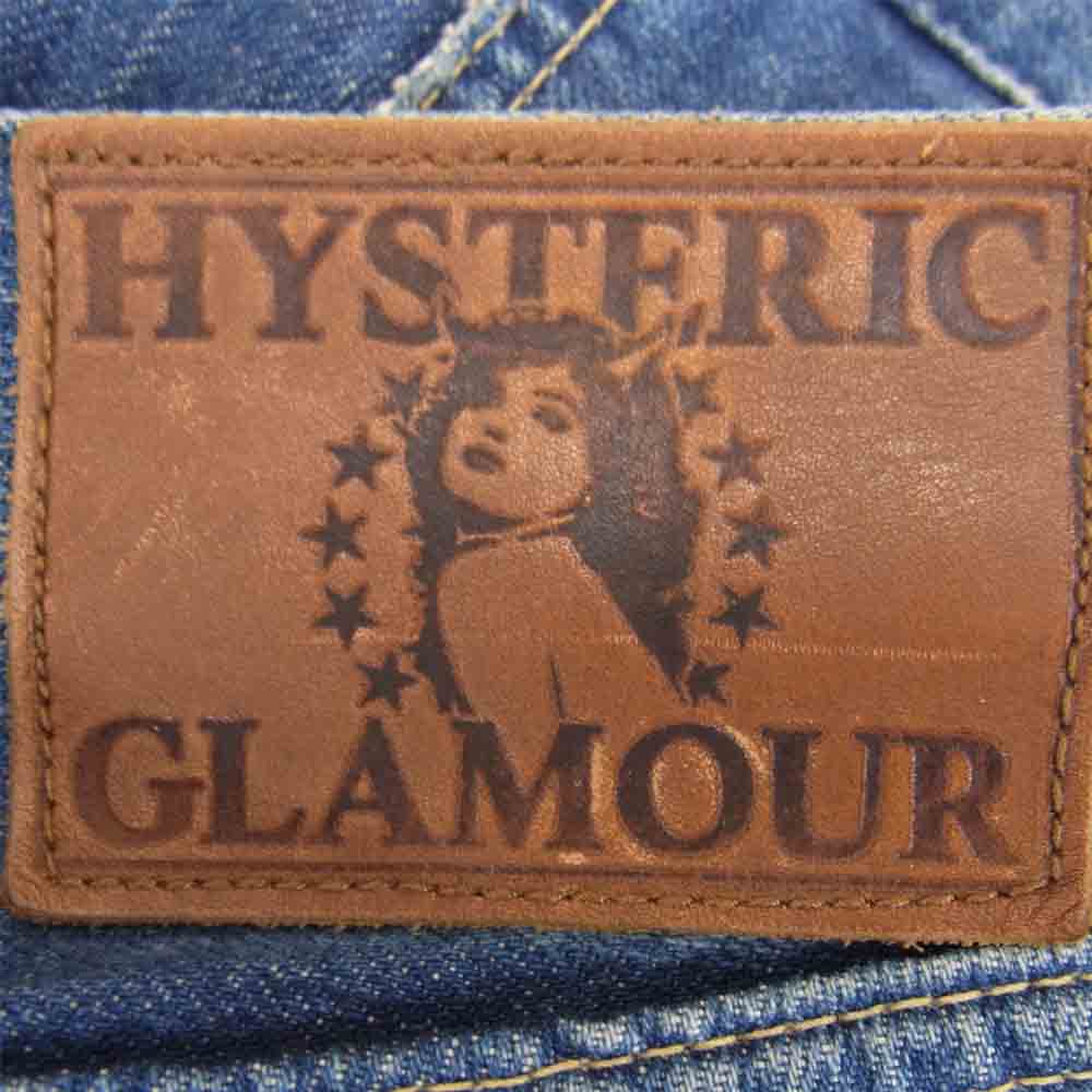 HYSTERIC GLAMOUR ヒステリックグラマー 0243AP07 PATCH AND SLASH加工 スタッズ クラッシュ加工 デニム パンツ PAS インディゴブルー系 29【中古】