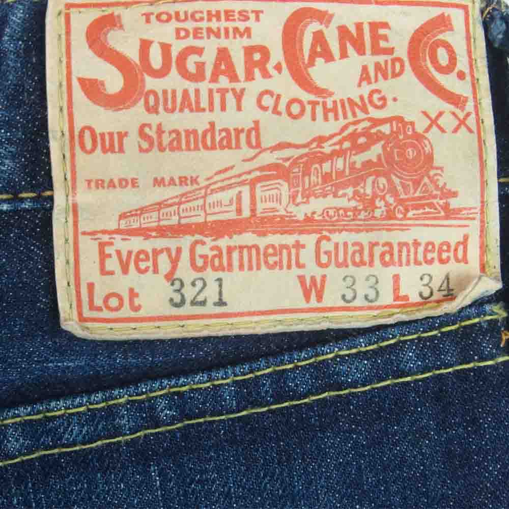 SUGAR CANE シュガーケーン 321 デニム パンツ インディゴブルー系 W33 L34【中古】