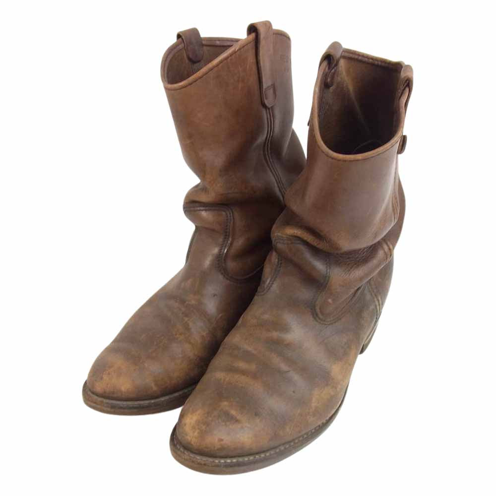 RED WING レッドウィング 縦羽タグ ペコス ブーツ ブラウン系 12【中古】