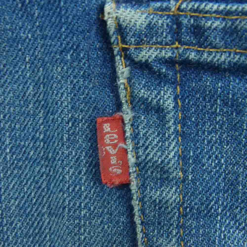Levi's リーバイス ボタン裏刻印2 TALON42ジップ バックポケット裏チェーンステッチ スモールe デニム パンツ インディゴブルー系【中古】