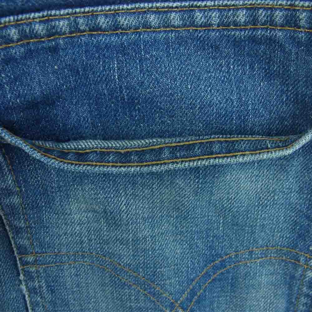 Levi's リーバイス ボタン裏刻印2 TALON42ジップ バックポケット裏チェーンステッチ スモールe デニム パンツ インディゴブルー系【中古】