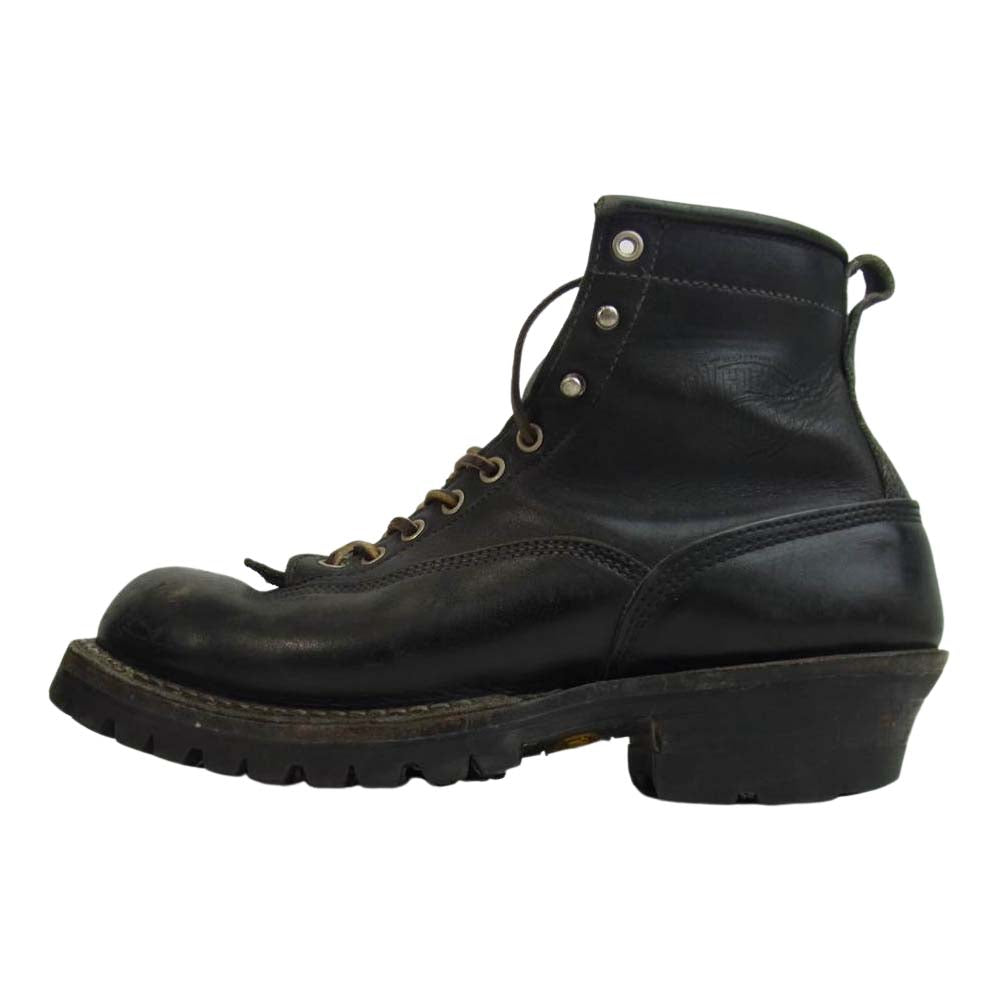 WHITE'S BOOTS ホワイツブーツ スモーク ジャンパー ショート ブーツ ブラック系 10E【中古】