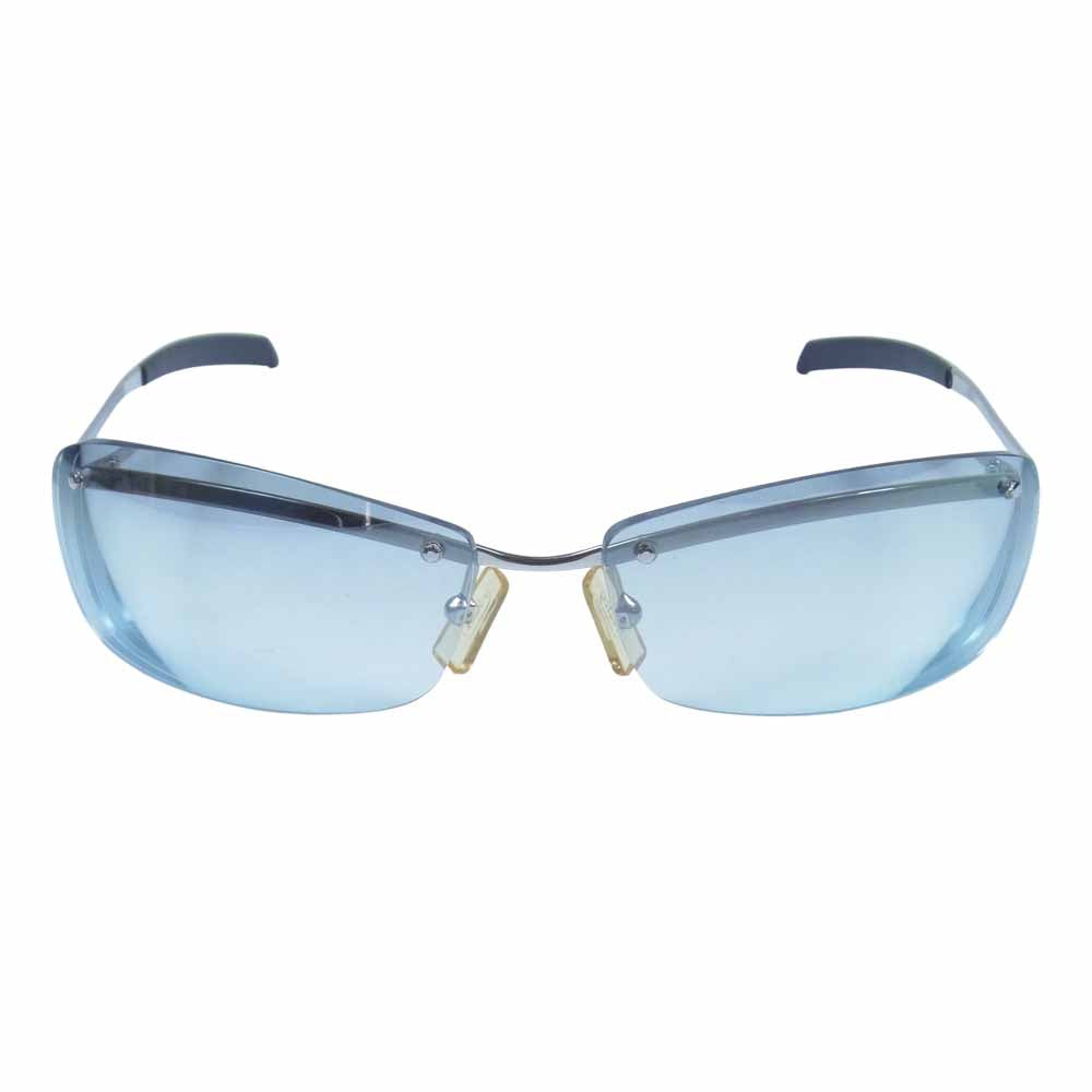 ポリス S2744 度入り アイウェア 眼鏡 イタリア製 シルバー系【中古】